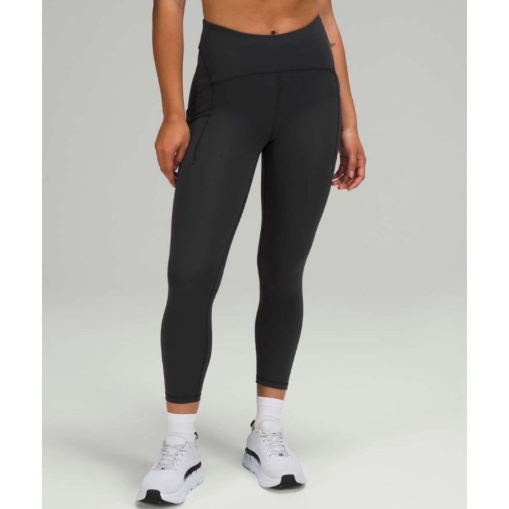 Lululemon Power Thru Hi Rise Crop Leggings